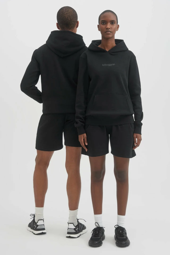 Toboggan Canada UNISEX LUXE FLEECE SWEAT SHORTS - BLACK